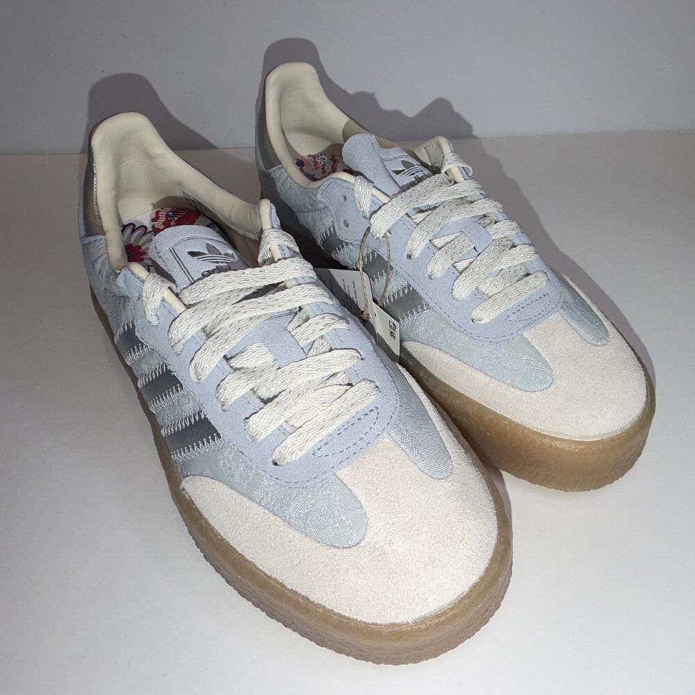 Adidas Sambae Liberty London Women's Low Top Lace-Up Canvas Sneakers IH1967 - Picture 5 of 8